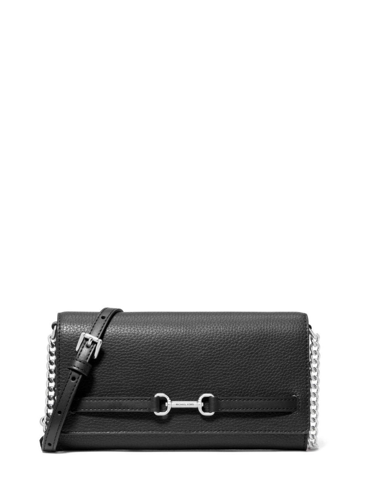 Bolsa transversal carson grande de couro Bolsa transversal carson grande de couro Black