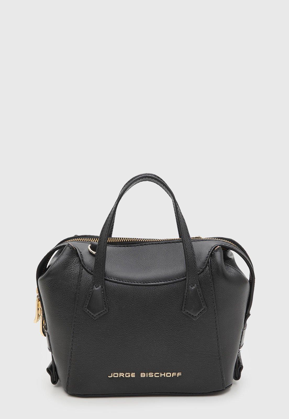 Bolsa Feminina Jorge Bischoff Média Preta