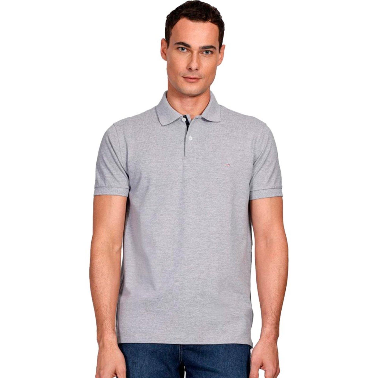 Camisa Polo Aramis Detail Ve25 Cinza Mescla Masculino