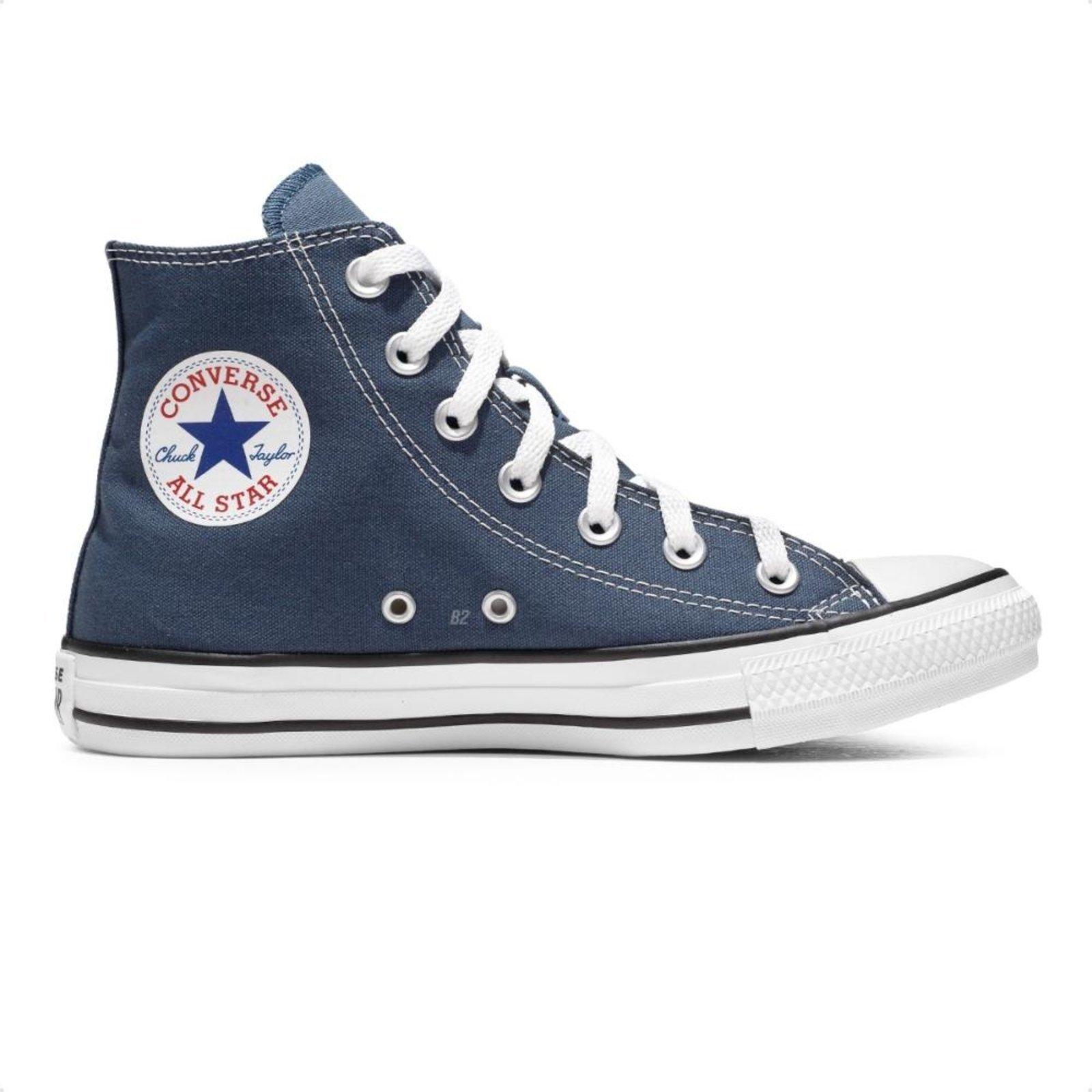 Tênis Converse Chuck Taylor All Star Cano Alto Feminino Azul Marinho