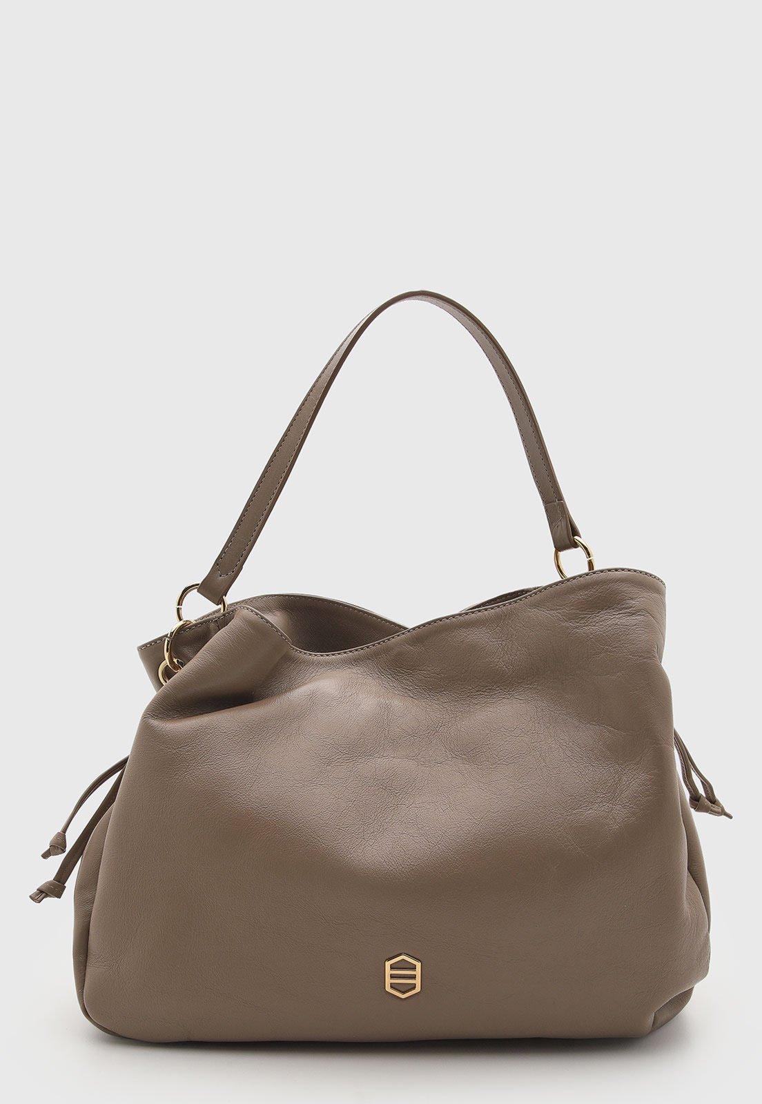 Bolsa Feminina Arezzo Grande Couro Marrom