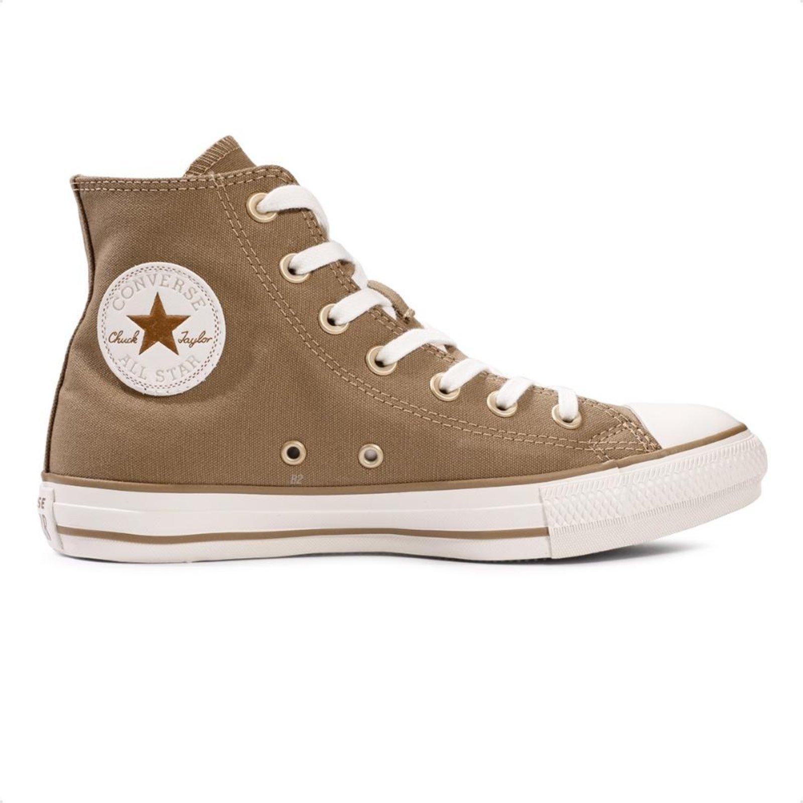 Tênis Converse Chuck Taylor All Star Summer Metals Cano Alto Marrom