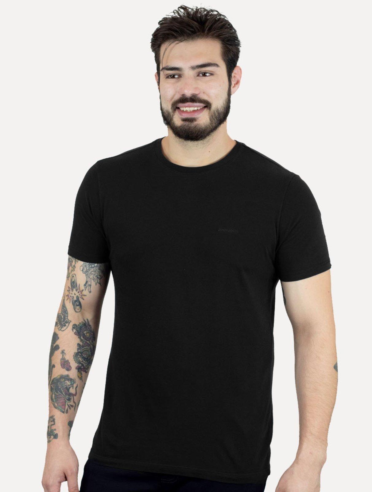 Camiseta John John Masculina Slim Clean Preta
