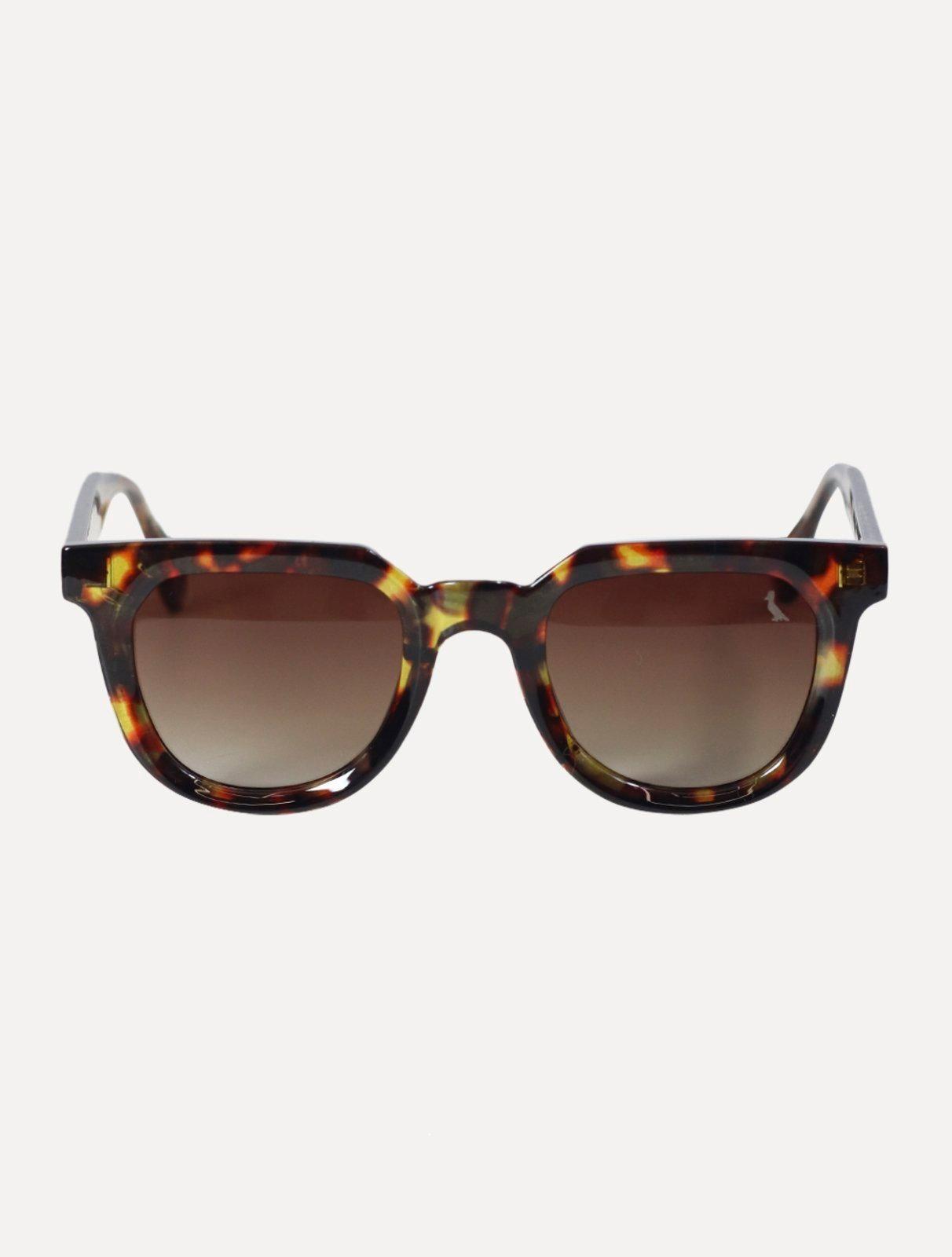 Óculos de Sol Reserva Masculino Round Plate Square Tortoise