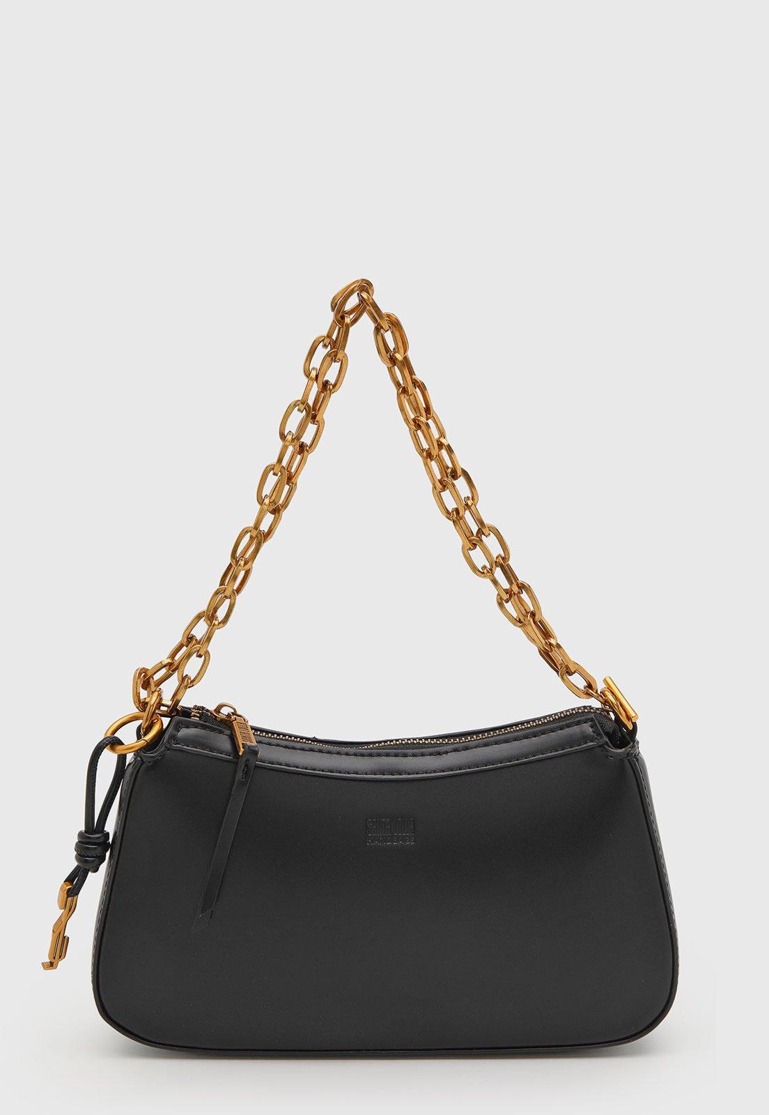 Bolsa Feminina Santa Lolla Alça Corrente Preta