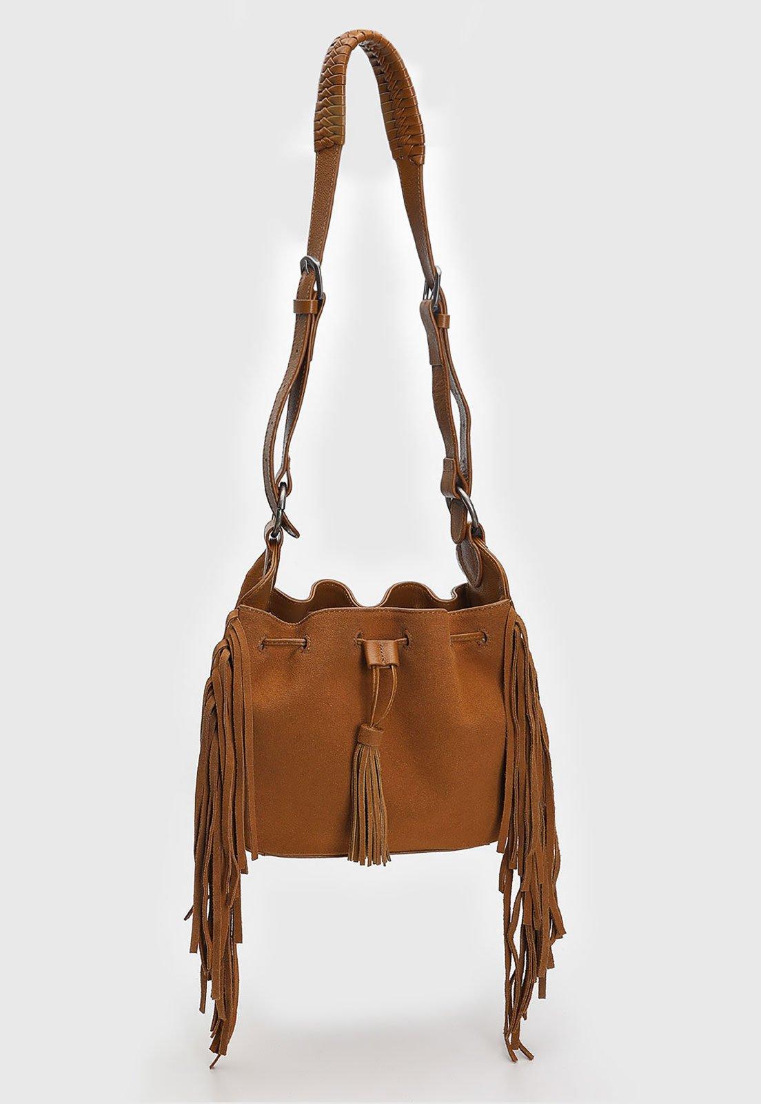 Bolsa Média Arezzo STRACC Caramelo