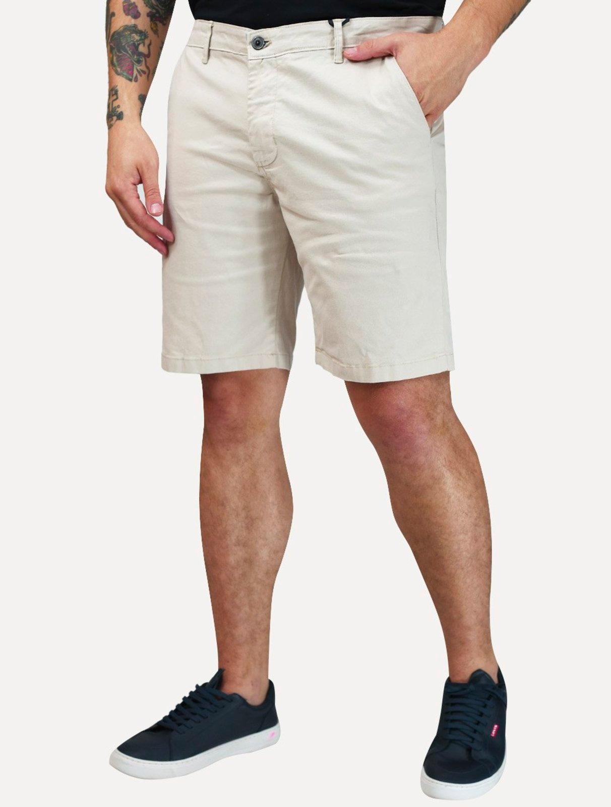 Bermuda Tommy Hilfiger Masculina de Sarja Stretch Areia