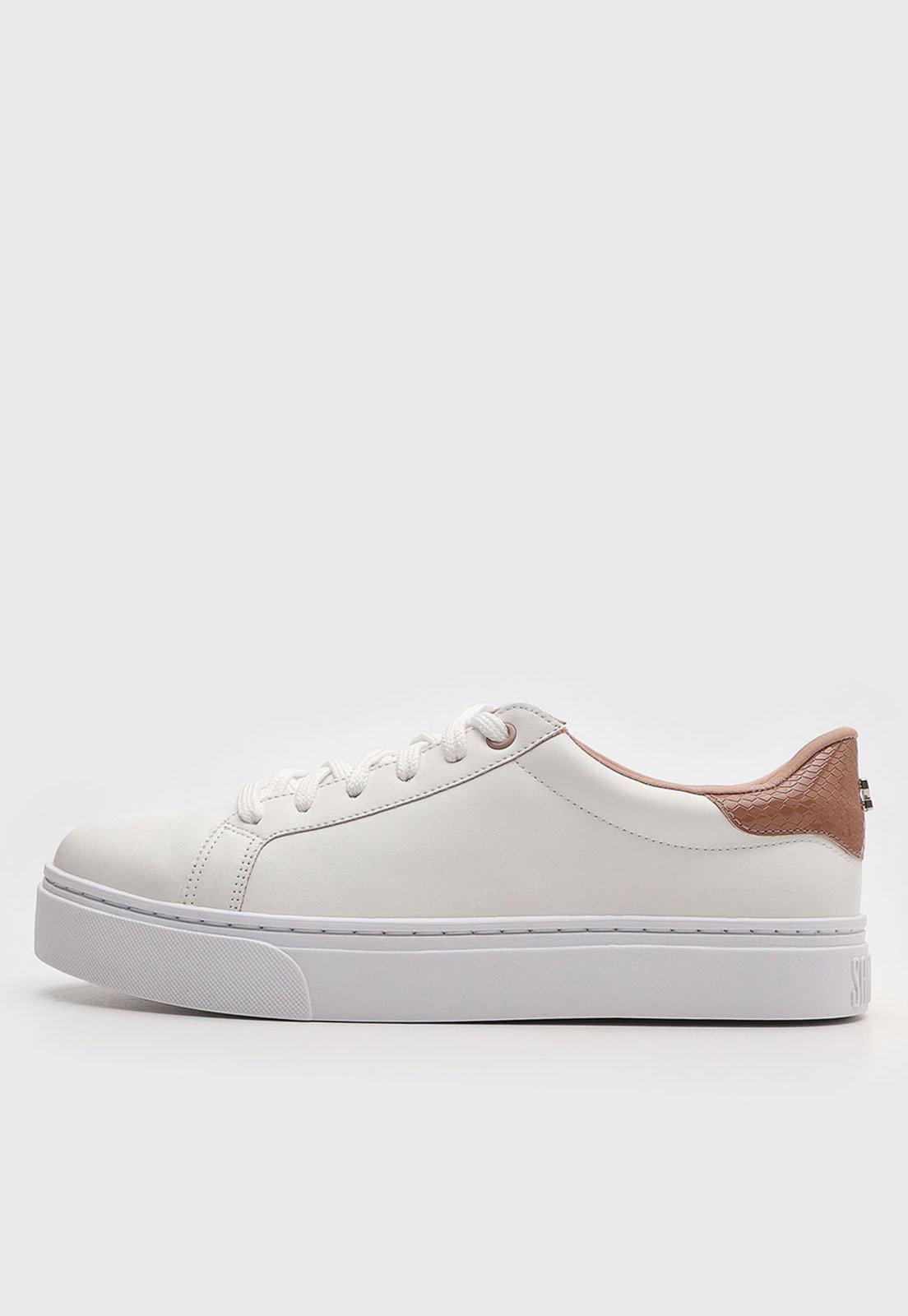 Tênis Feminino Santa Lolla Detalhe Caramelo Branco