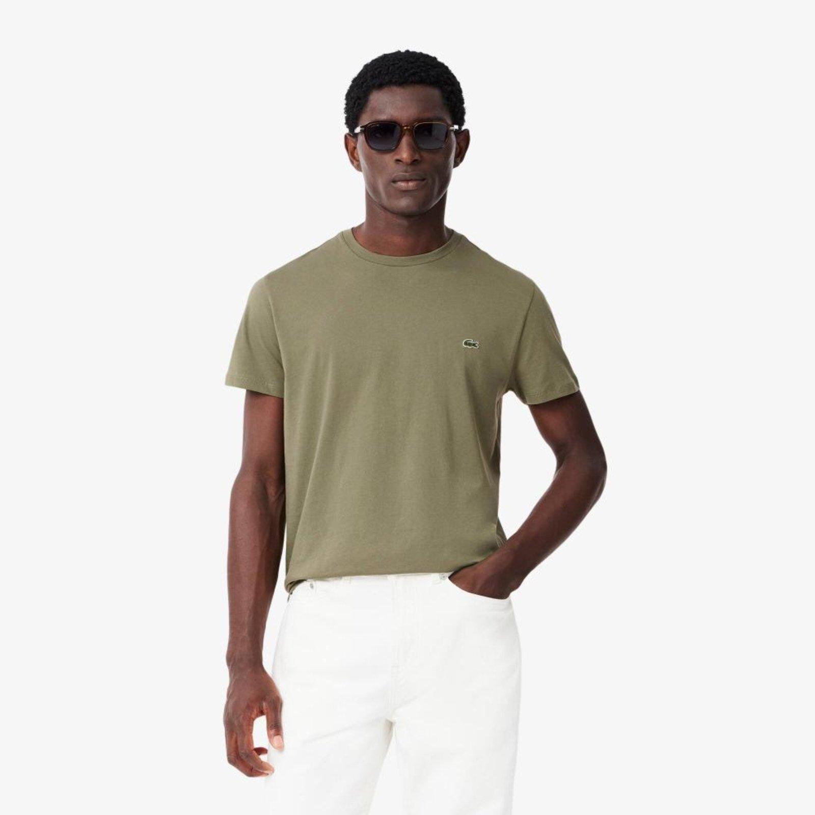 Camiseta Lacoste de Algodão Pima Verde