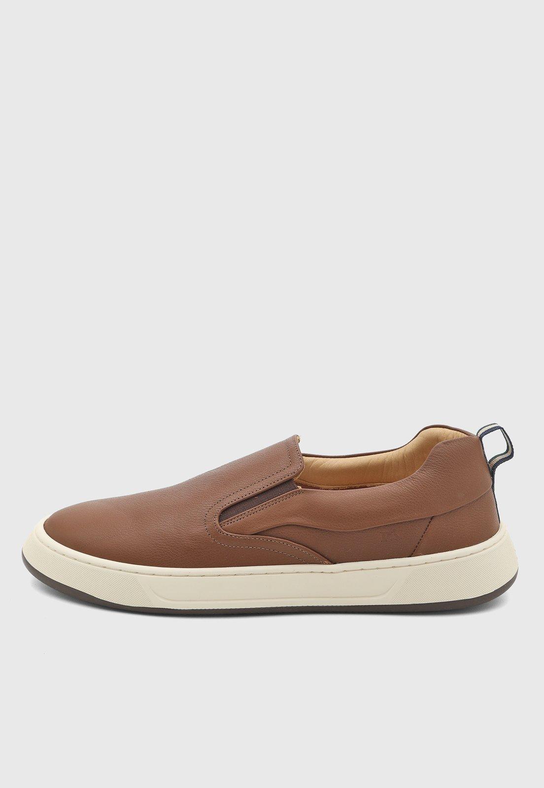Tênis Masculino Reserva Slip On Marrom