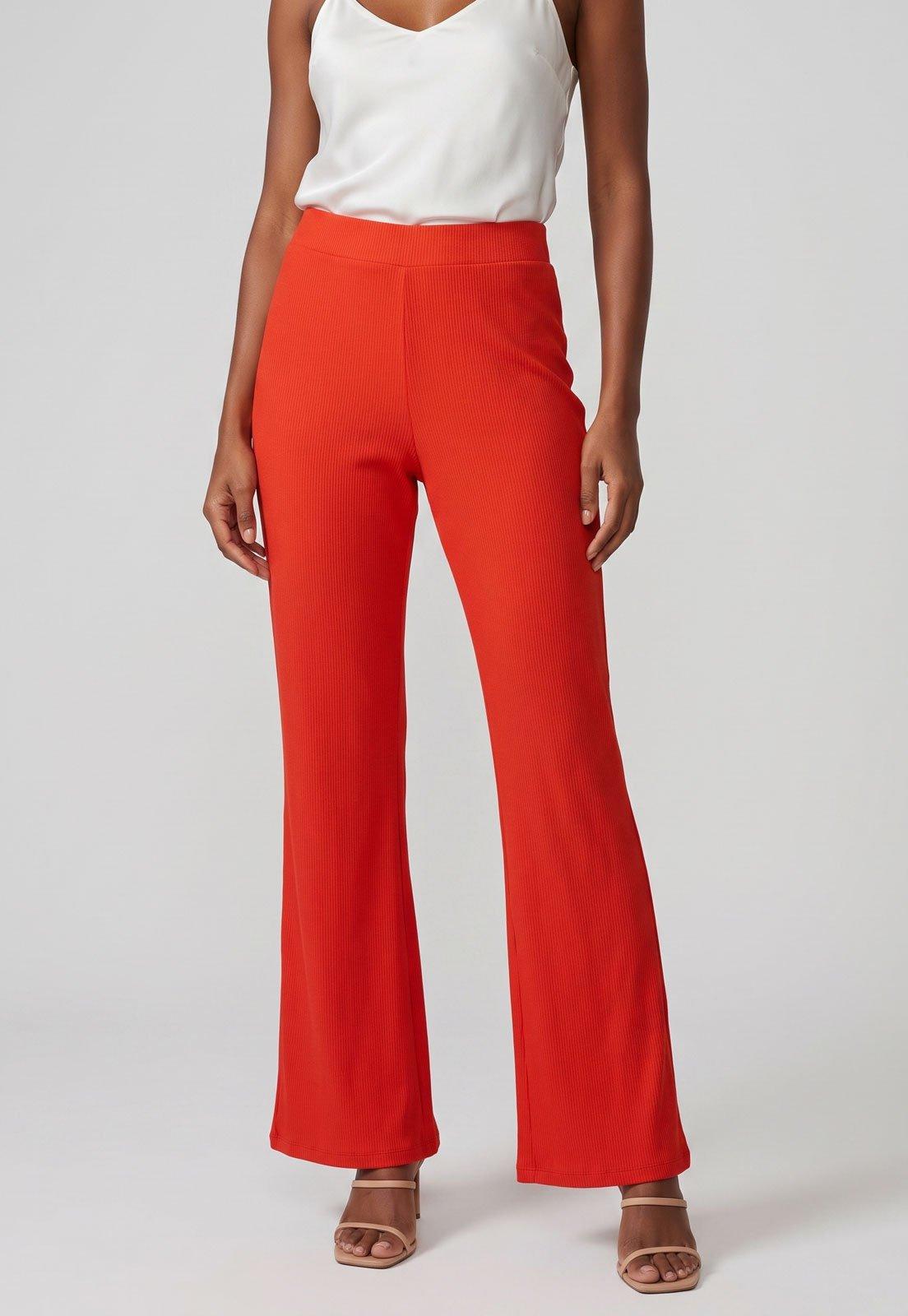 Calça Feminina Lança Perfume Flare Laranja