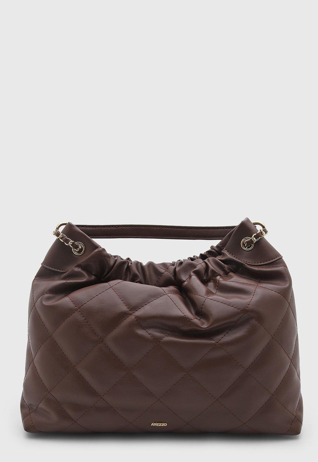 Bolsa Feminina Arezzo Matelassê Marrom