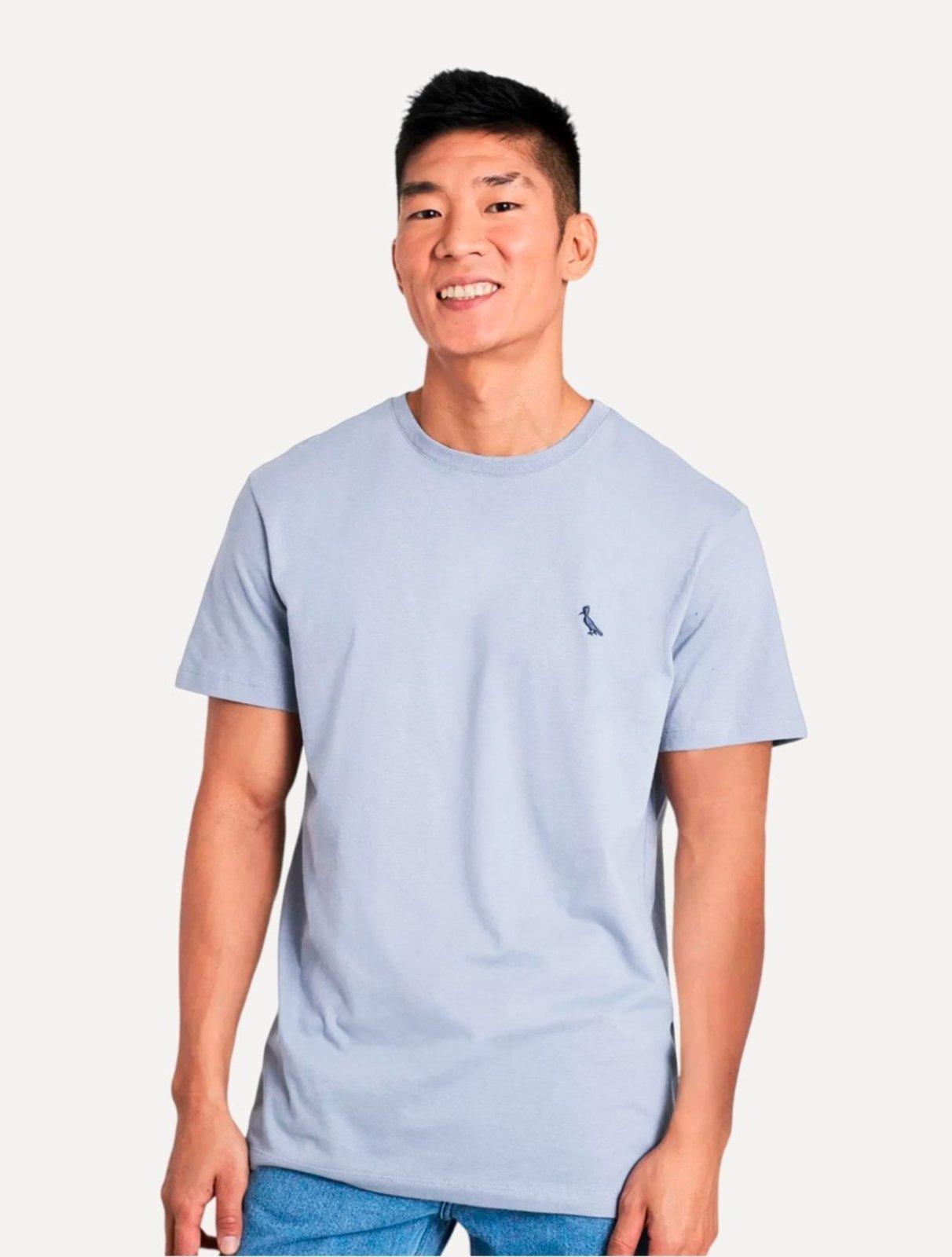 Camiseta Reserva Masculina Basic Navy Woodpecker Azul Claro