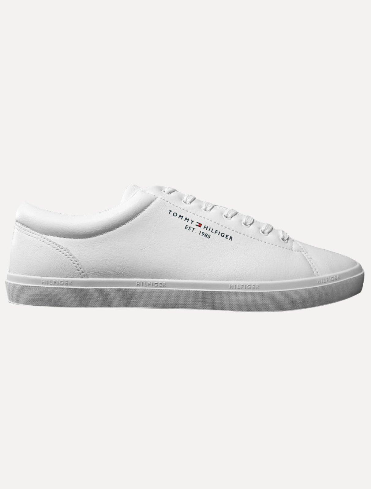 Tênis Tommy Hilfiger Masculino Couro Harrison 5D5 Branco