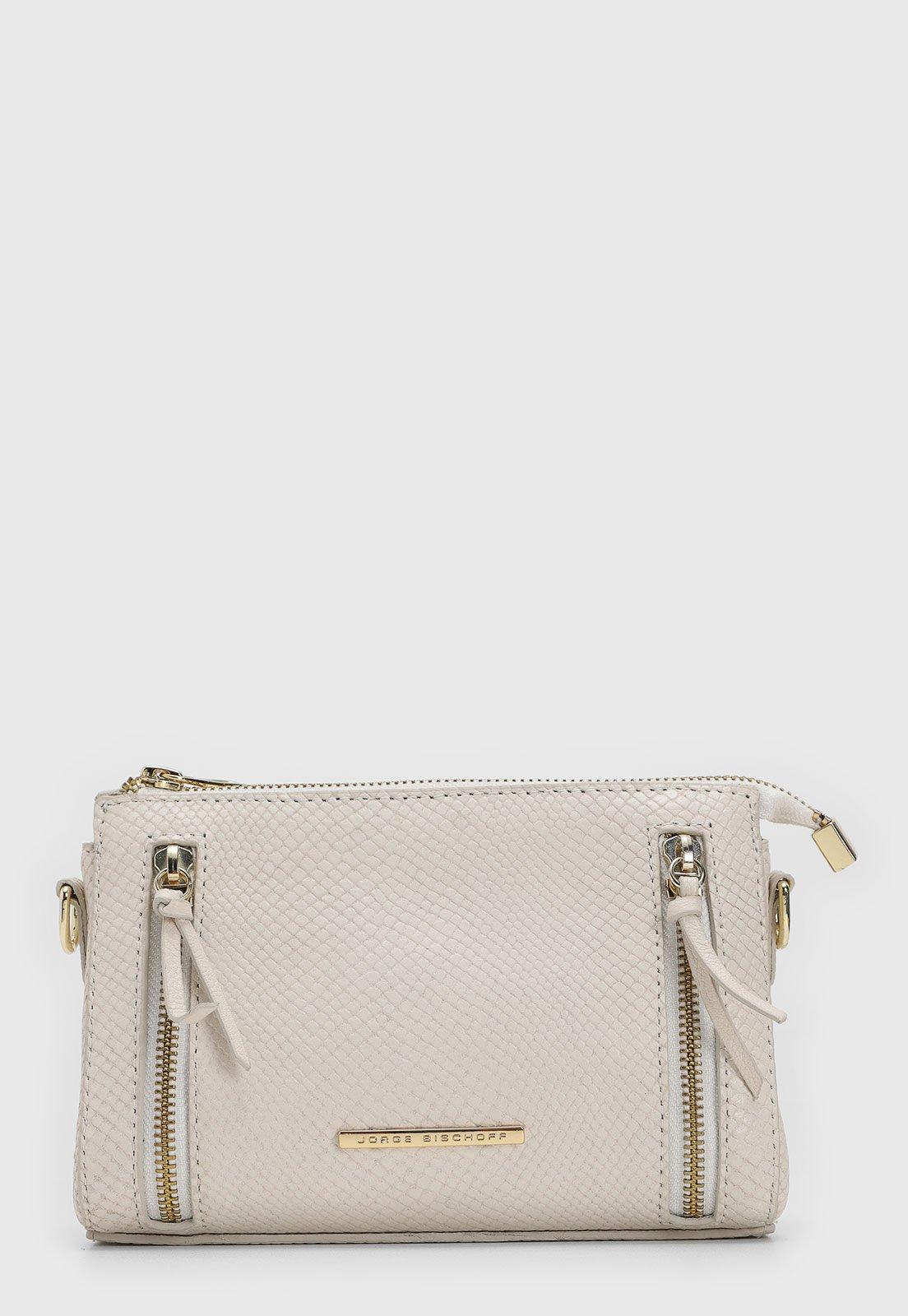 Bolsa Tiracolo Jorge Bischoff Alça Ajustável Off-White