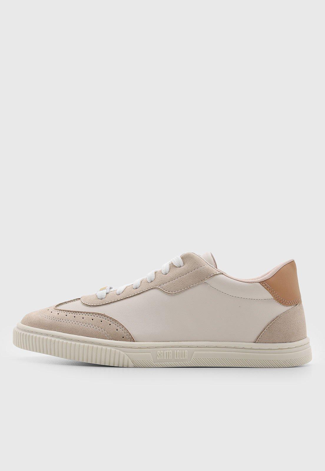 Tênis Feminino Santa Lolla Cano Baixo Off-White