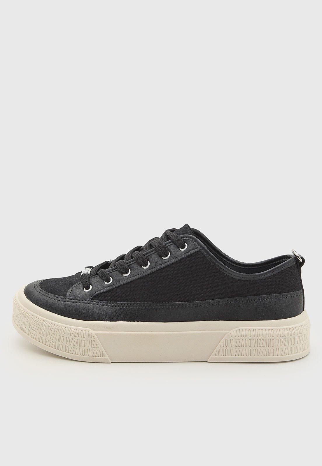 Tênis Feminino Vizzano Casual Têxtil Preto