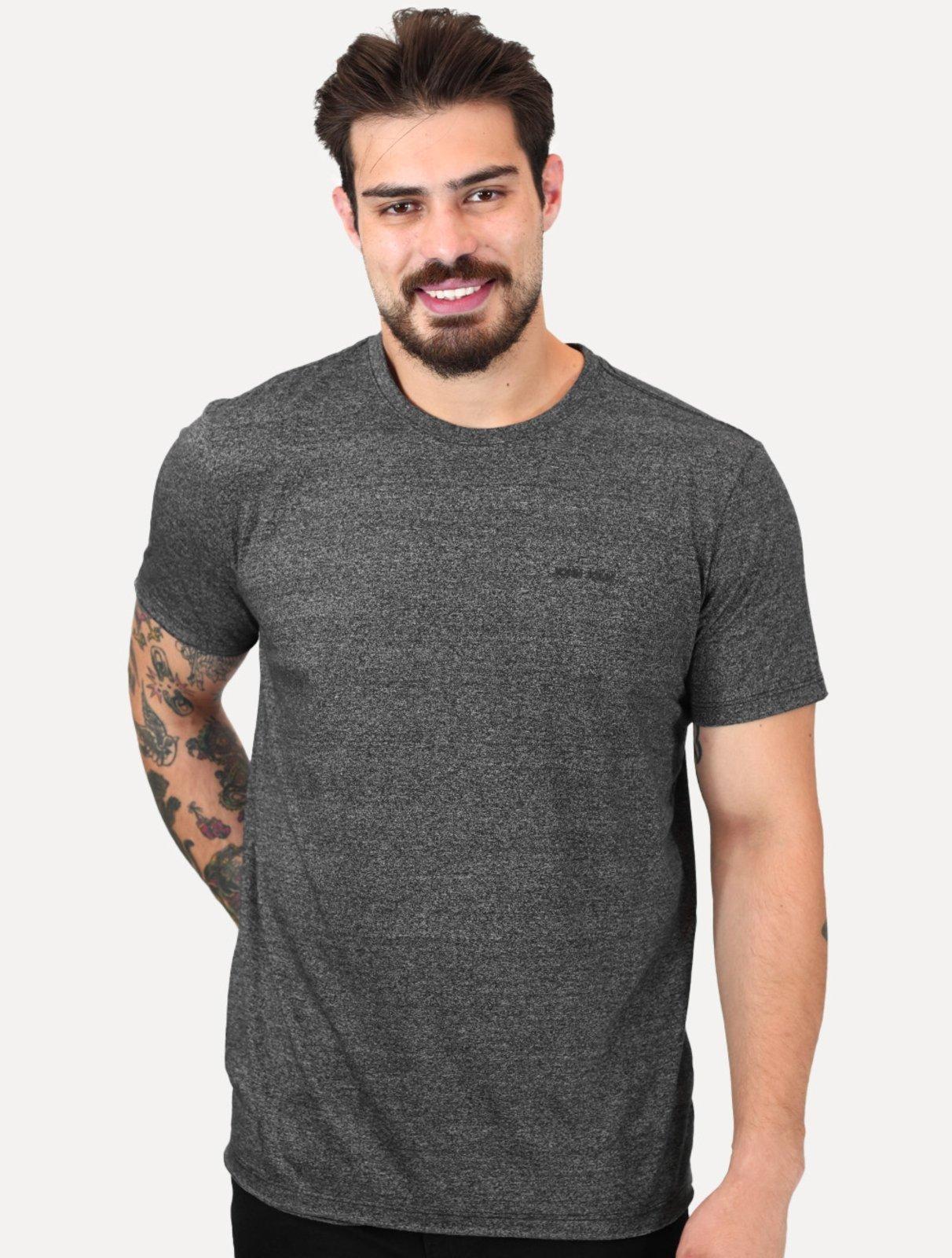 Camiseta John John Masculina Slim Oslo Preto Mescla