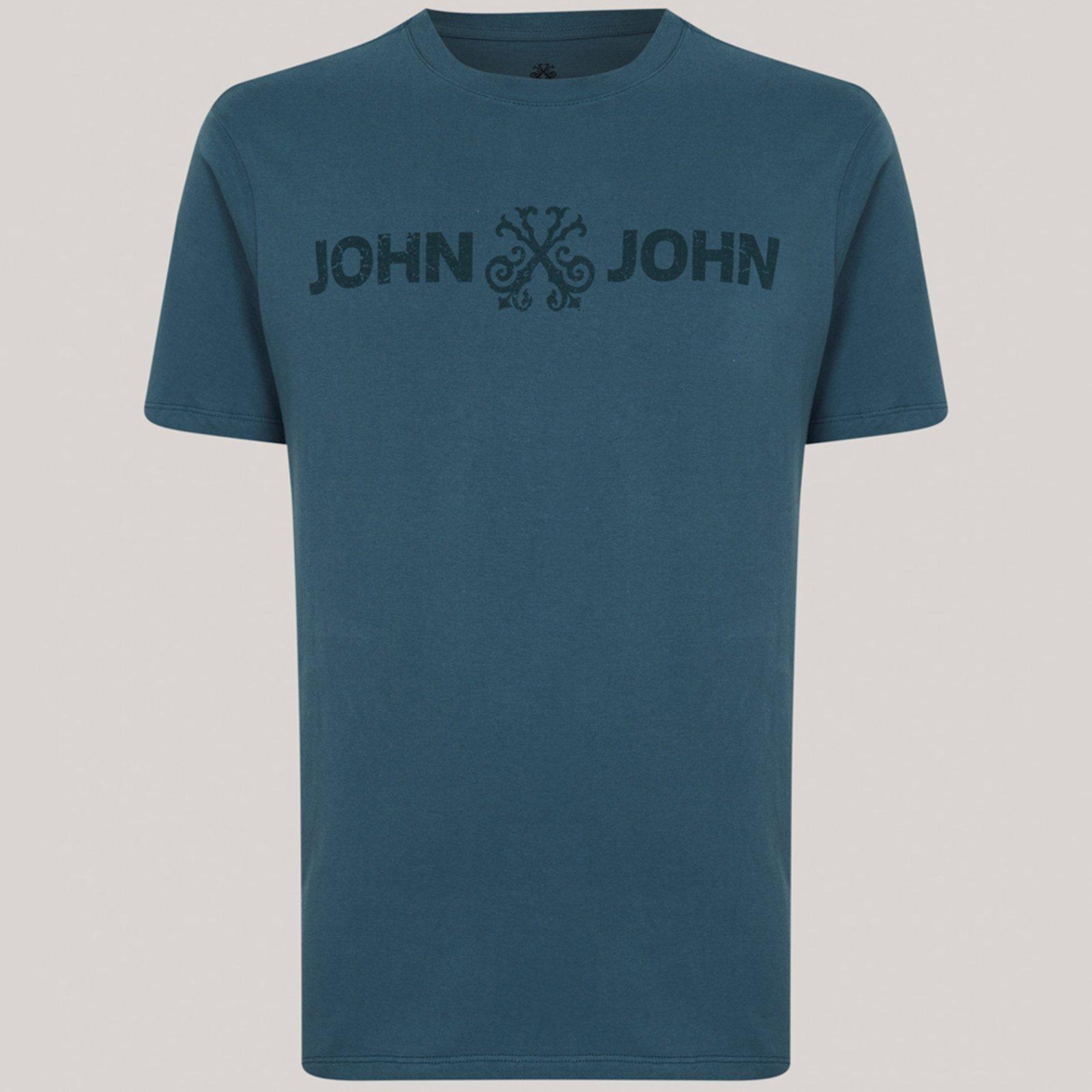 Camiseta John John Regular Basic Pr26 Verde Masculino