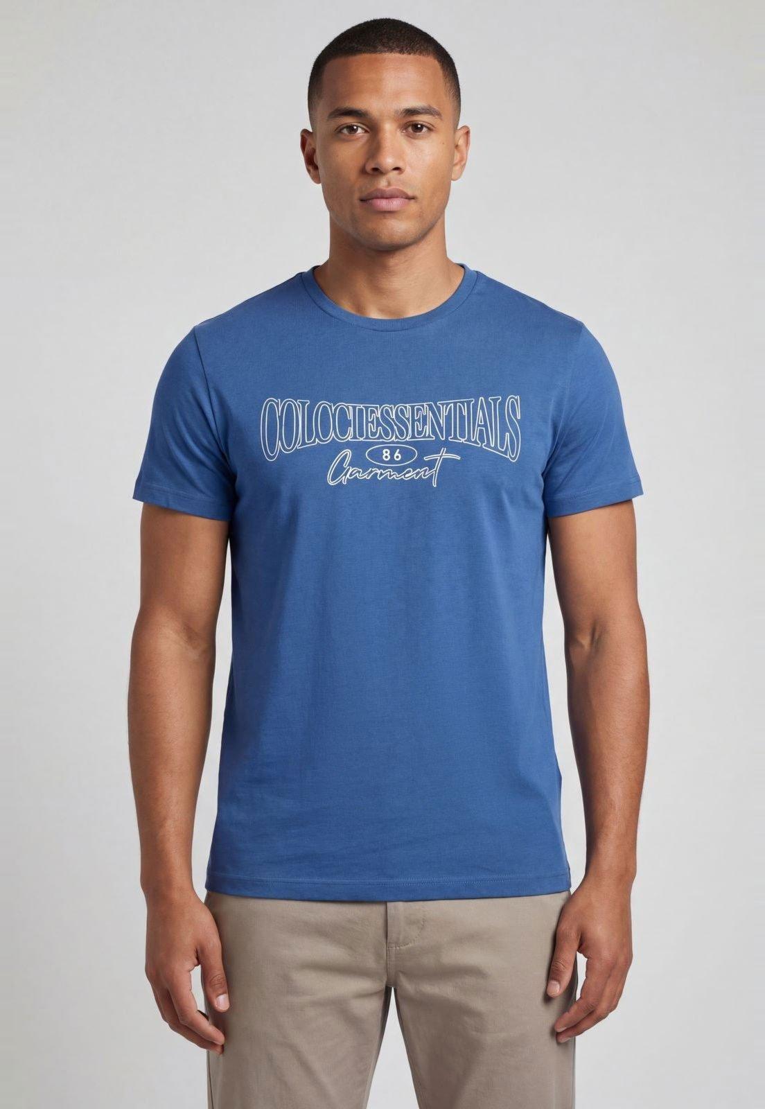 Camiseta Masculina Colcci Decote Redondo Azul