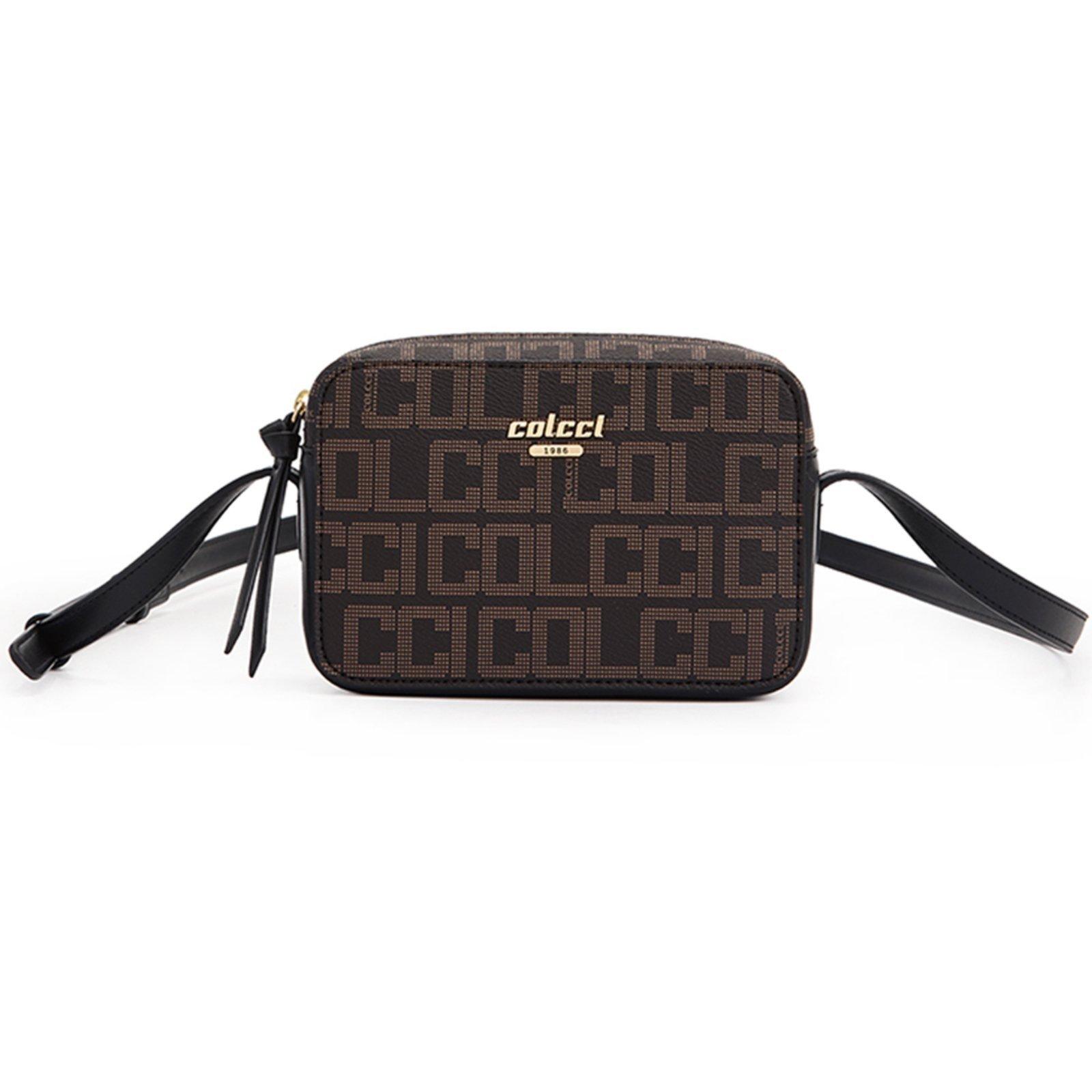 Bolsa Crossbody Colcci New Monograma Ou25 Café Feminino
