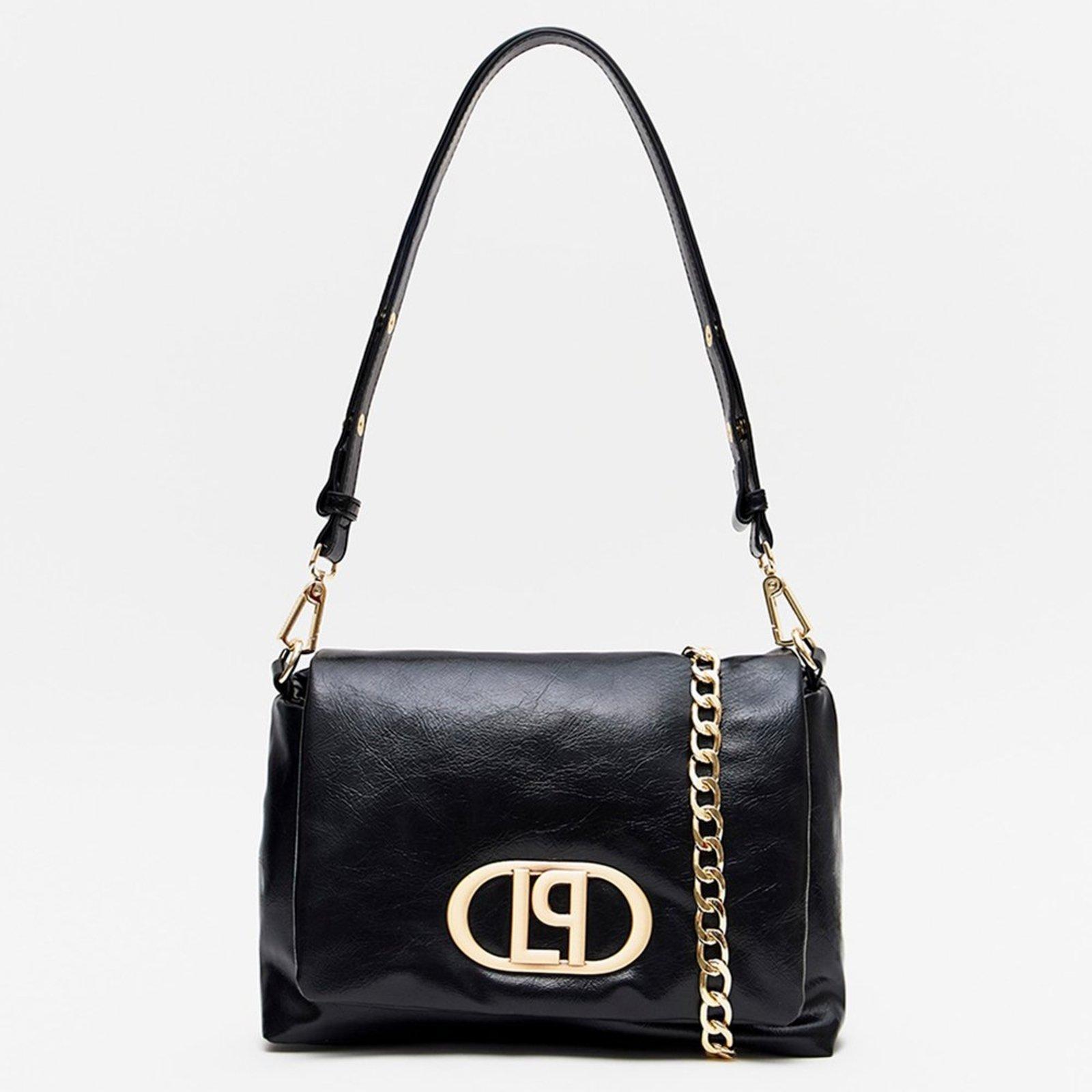 Bolsa Shoulder Lança Perfume Puffer In26 Preto Feminino