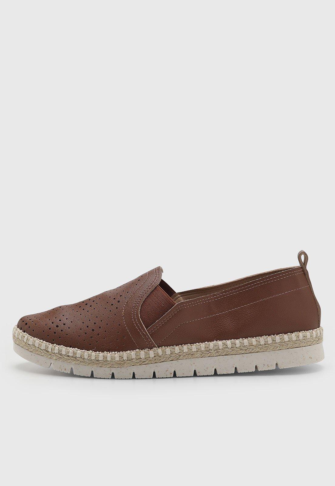 Tênis Feminino Vizzano Slip On Marrom