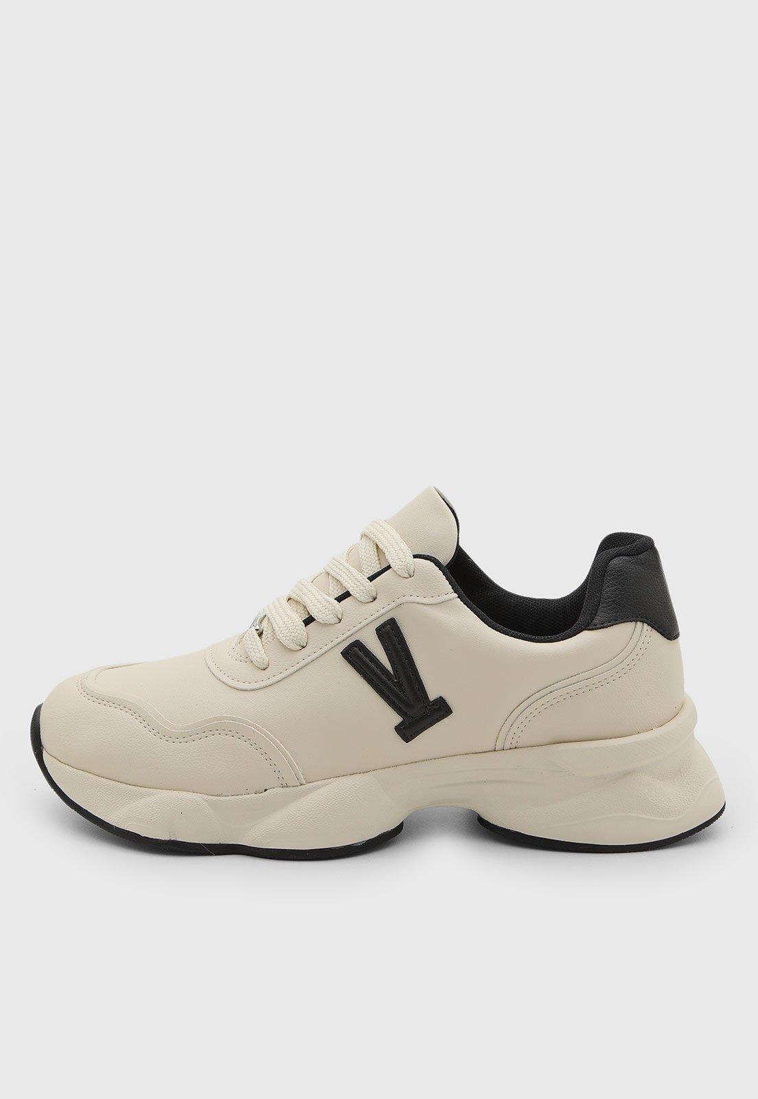 Tênis Feminino Vizzano Cano Baixo Off-White
