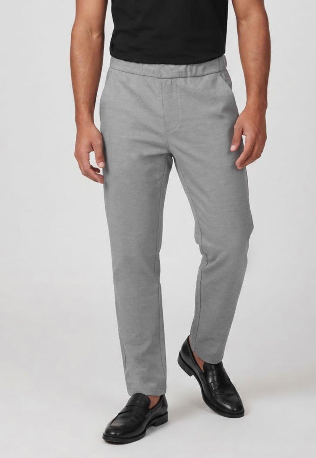 Calça Masculina Aramis Reta Cinza Claro