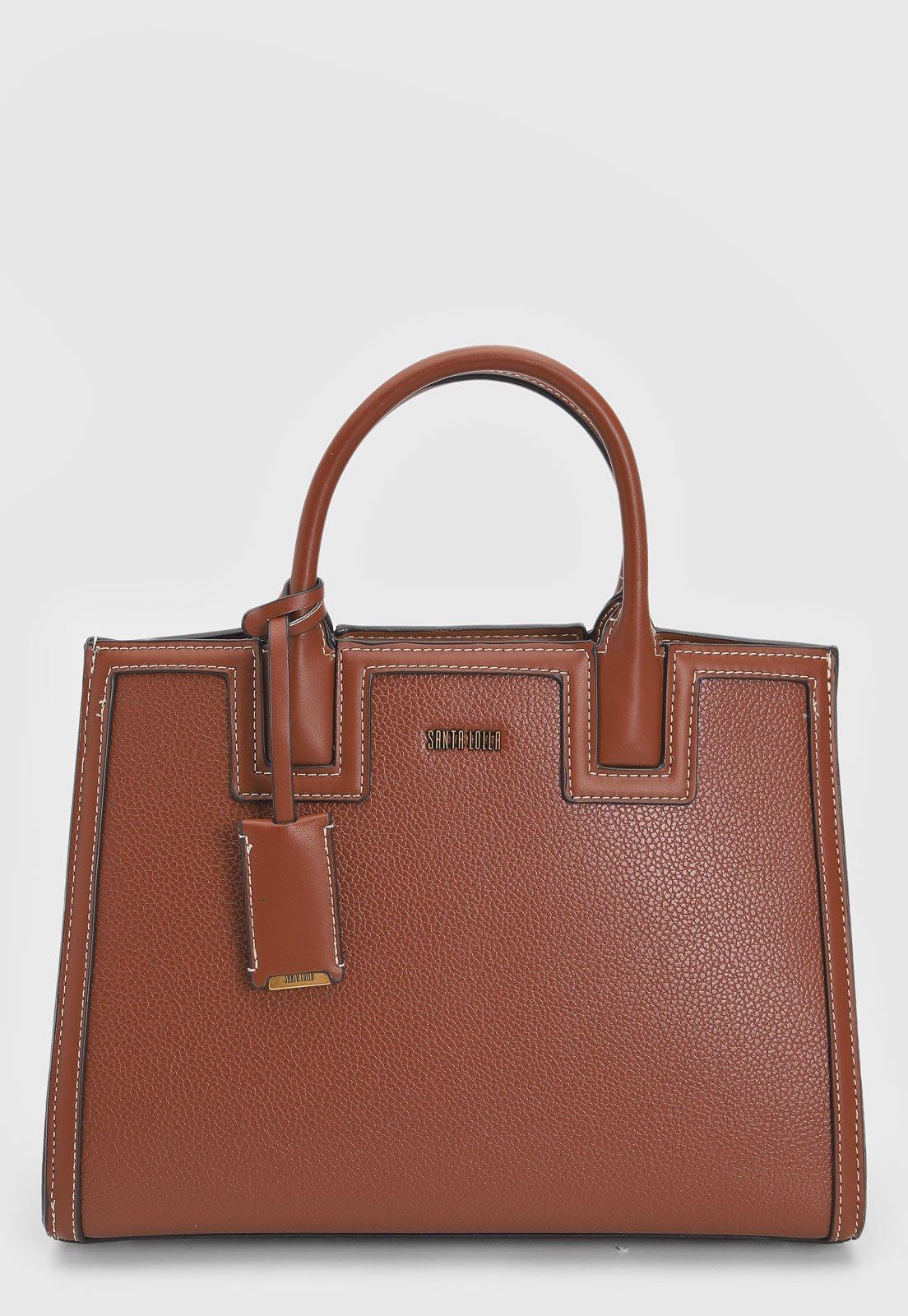 Bolsa Tiracolo Santa Lolla Alça Dupla Caramelo