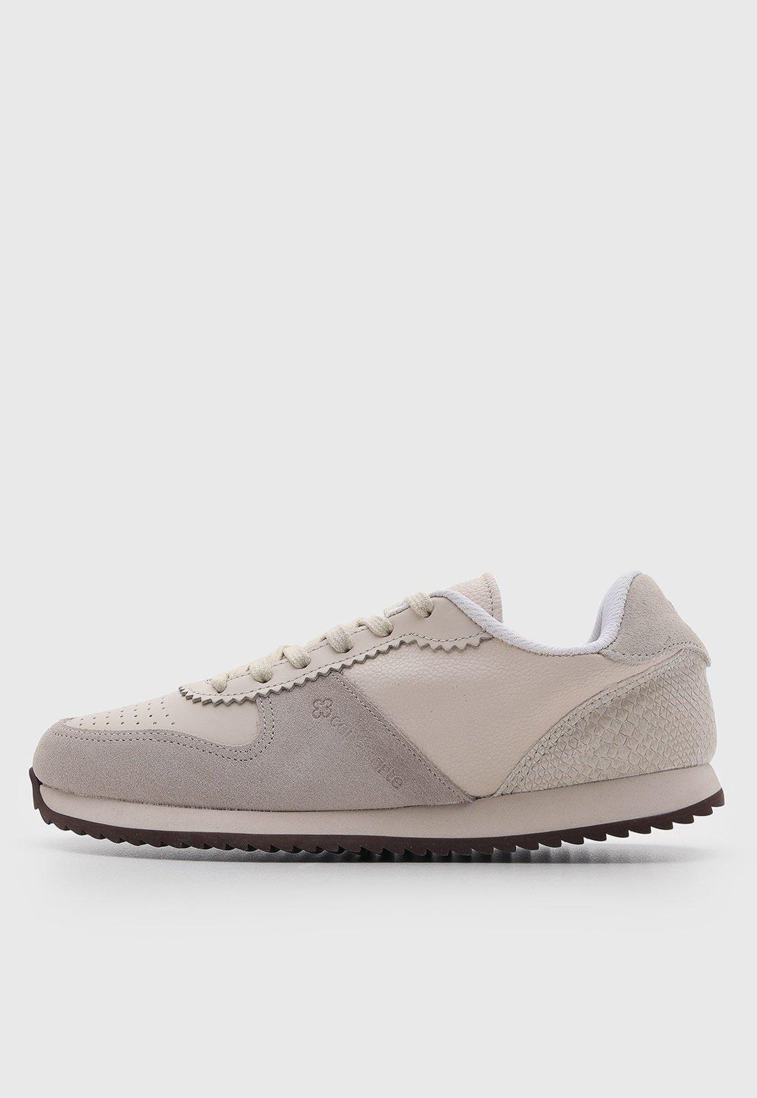 Tênis Feminino Capodarte Couro Bege