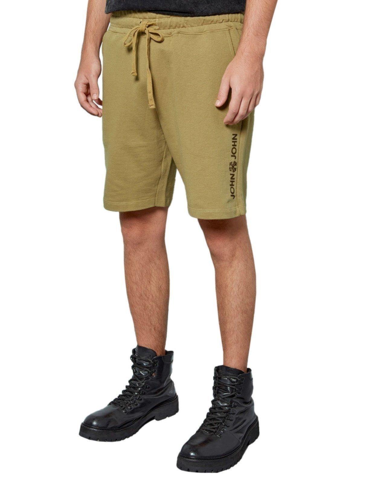 Bermuda John John Masculina Moletom Basic To Rock Verde Médio