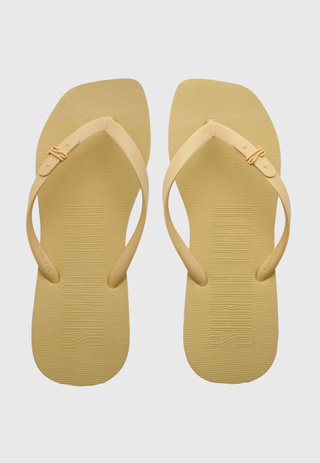 Chinelo Feminino Santa Lolla Clássico Bege