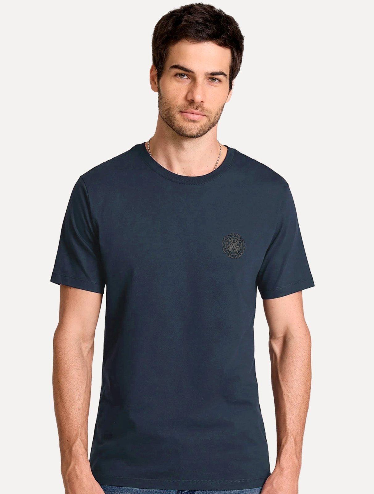 Camiseta John John Masculina Regular Fit Brand Azul Marinho