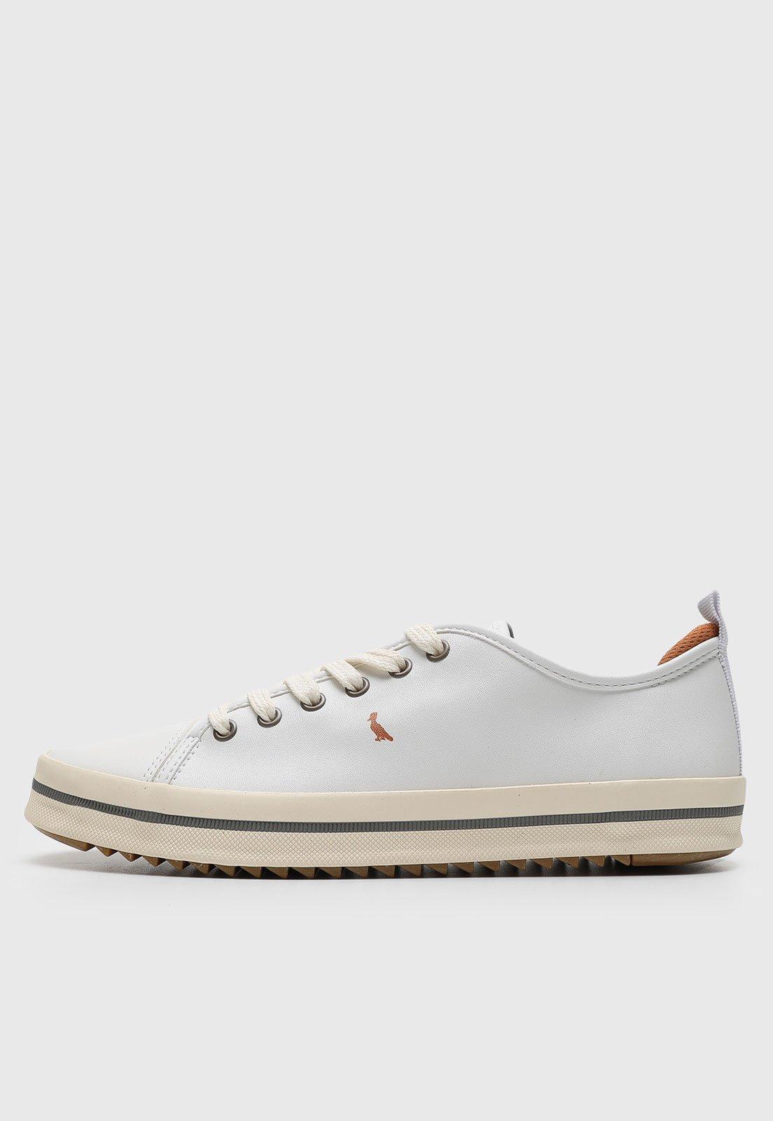 Tênis Material Fácil de Limpar Reserva Logo Branco