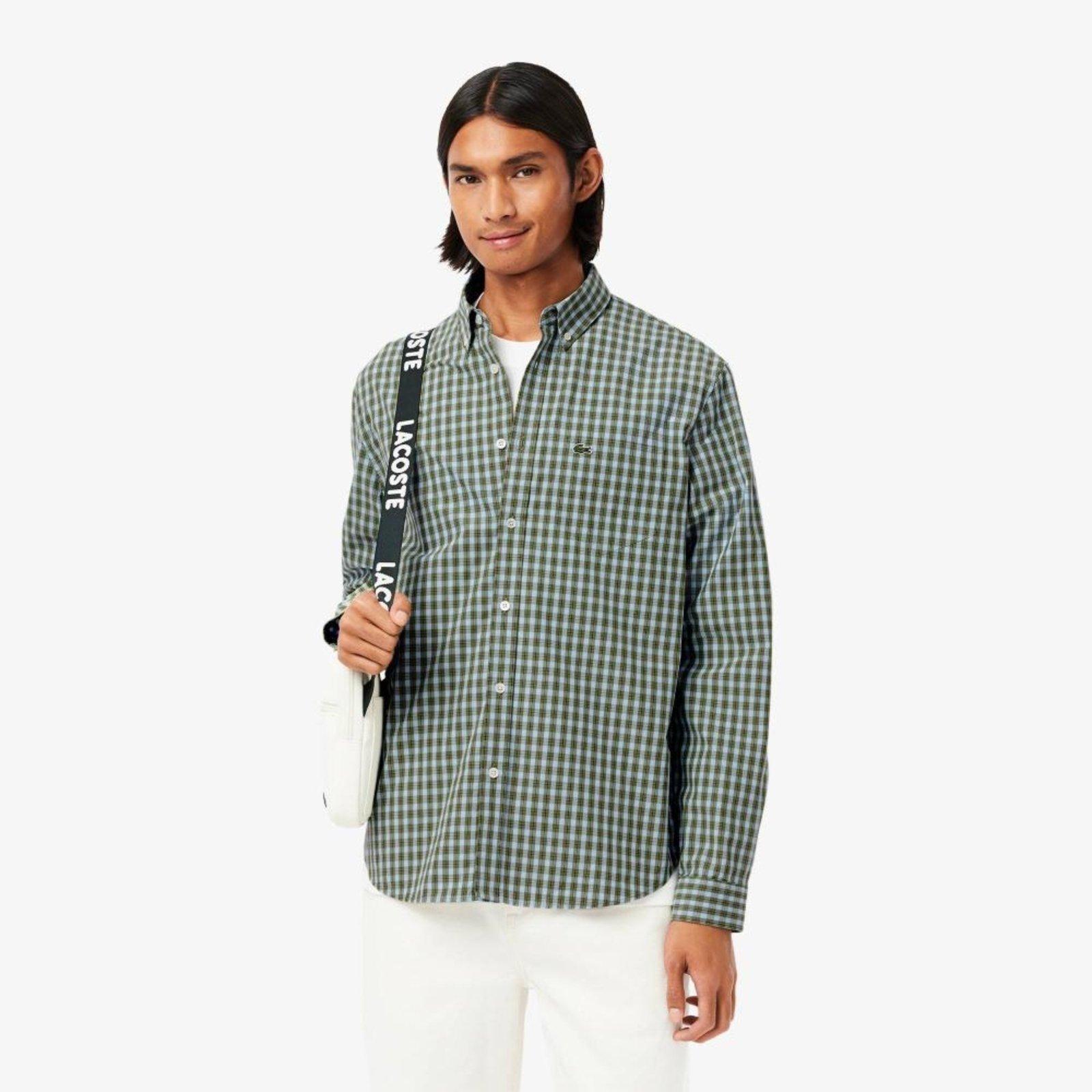 Camisa Masculina de Algodão Popeline Regular Fit Verde