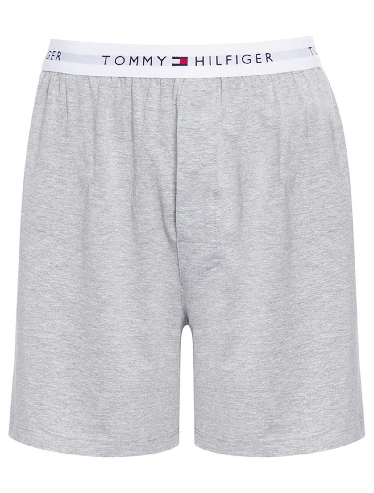 Cueca Tommy Hilfiger Box Core Knit Interlock Athletic Cinza