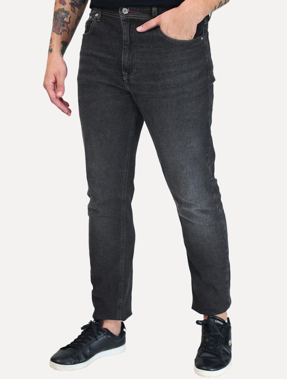 Calça Tommy Hilfiger Jeans Masculina Regular Fit Mercer Arcade Grey Cinza Escuro