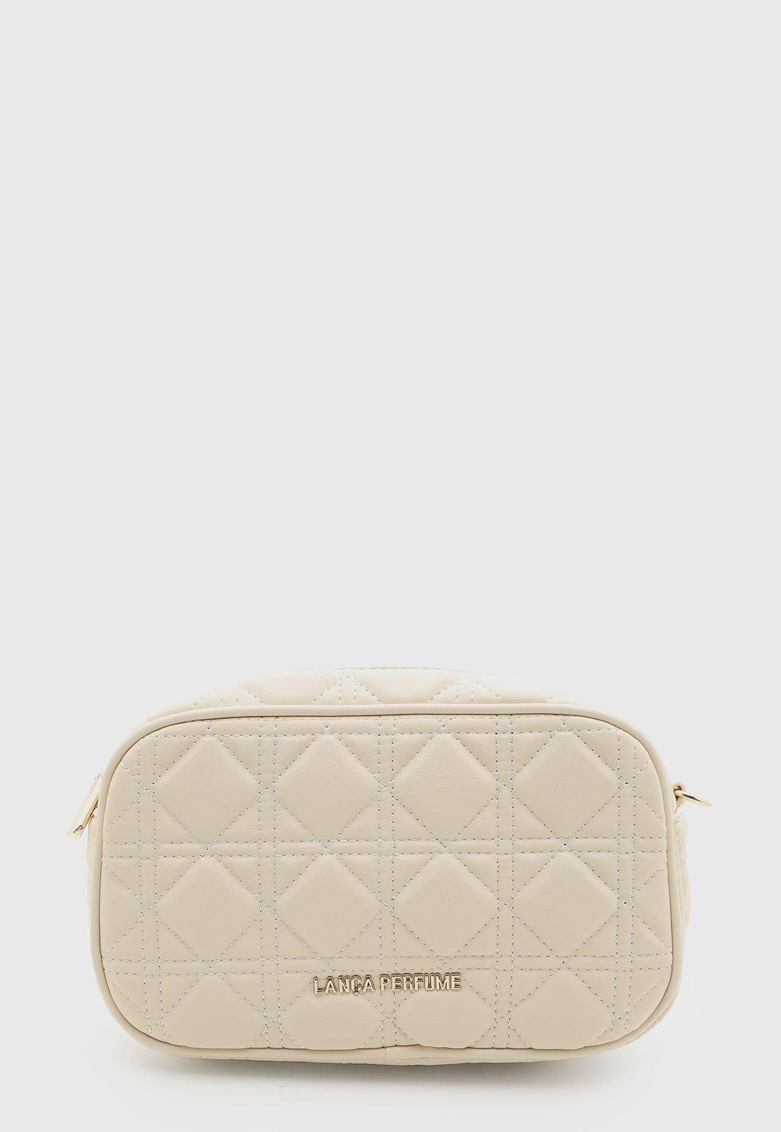 Bolsa Feminina Lança Perfume Matelassê Bege