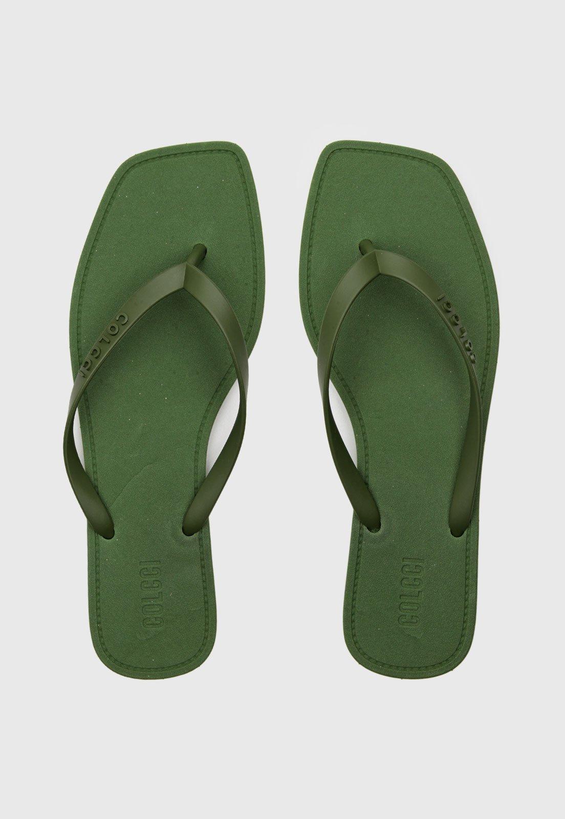 Chinelo Colcci Sola Quadrada Verde