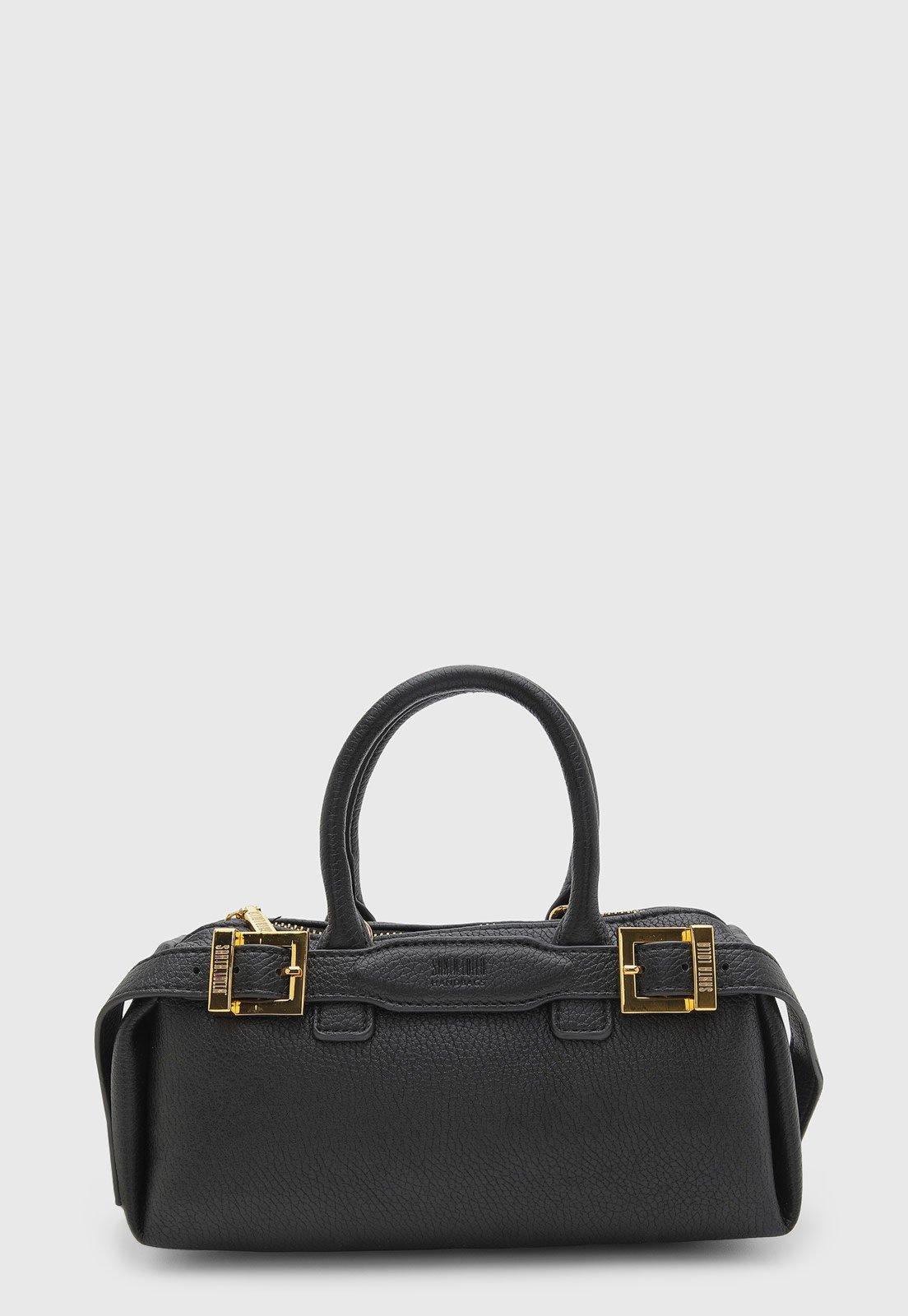 Bolsa Feminina Santa Lolla Texturizada Preta