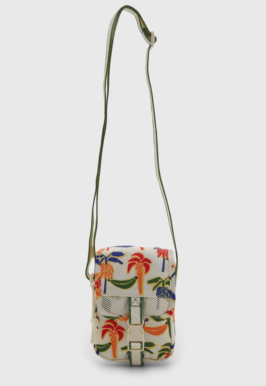 Bolsa Feminina FARM Estampa Floral Colorida Branca