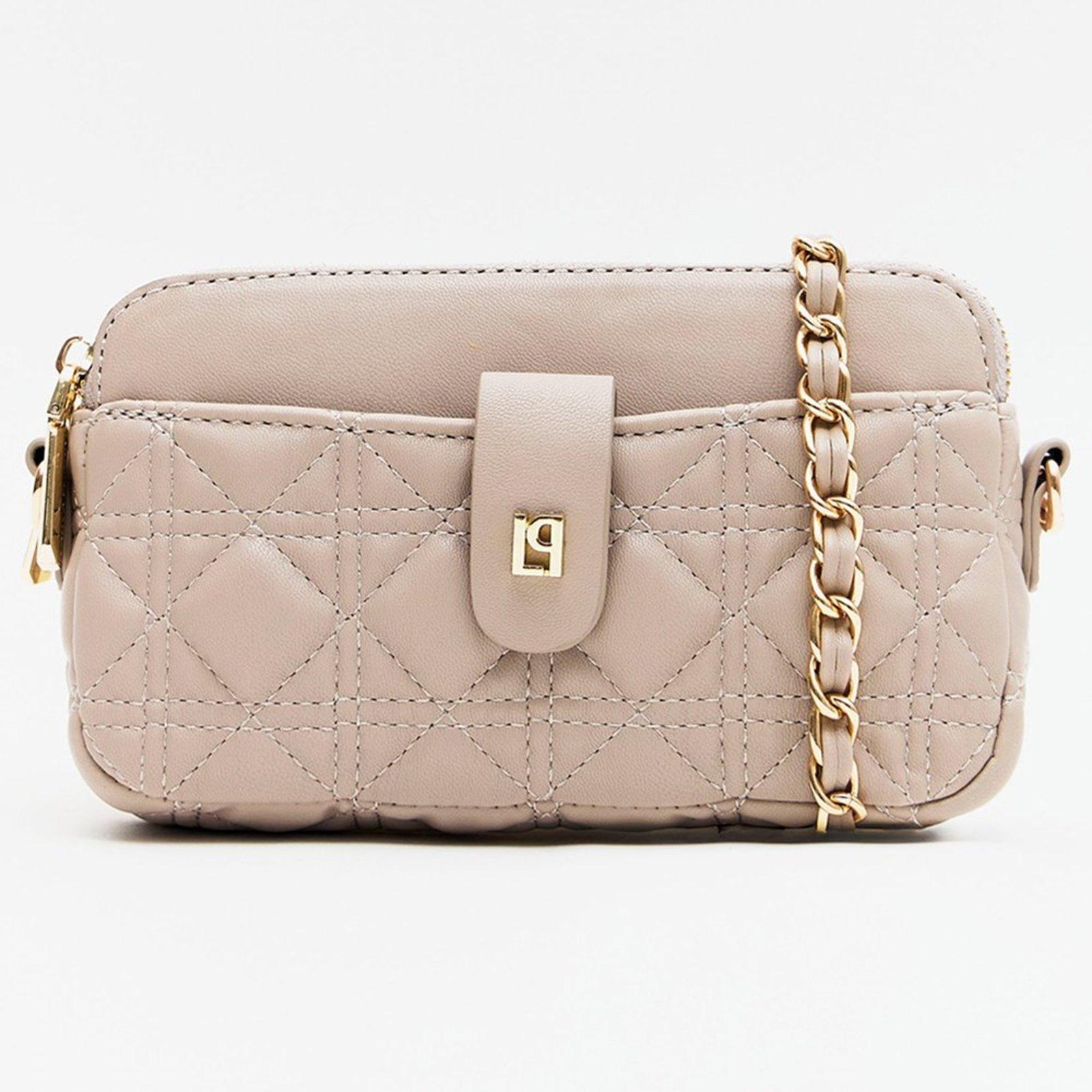 Bolsa Crossbody Lança Perfume Matelasse In26 Bege Feminino