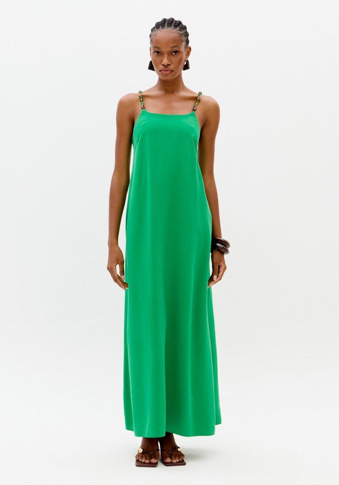 Vestido Super Midi Evasê De Alças Lança Perfume
