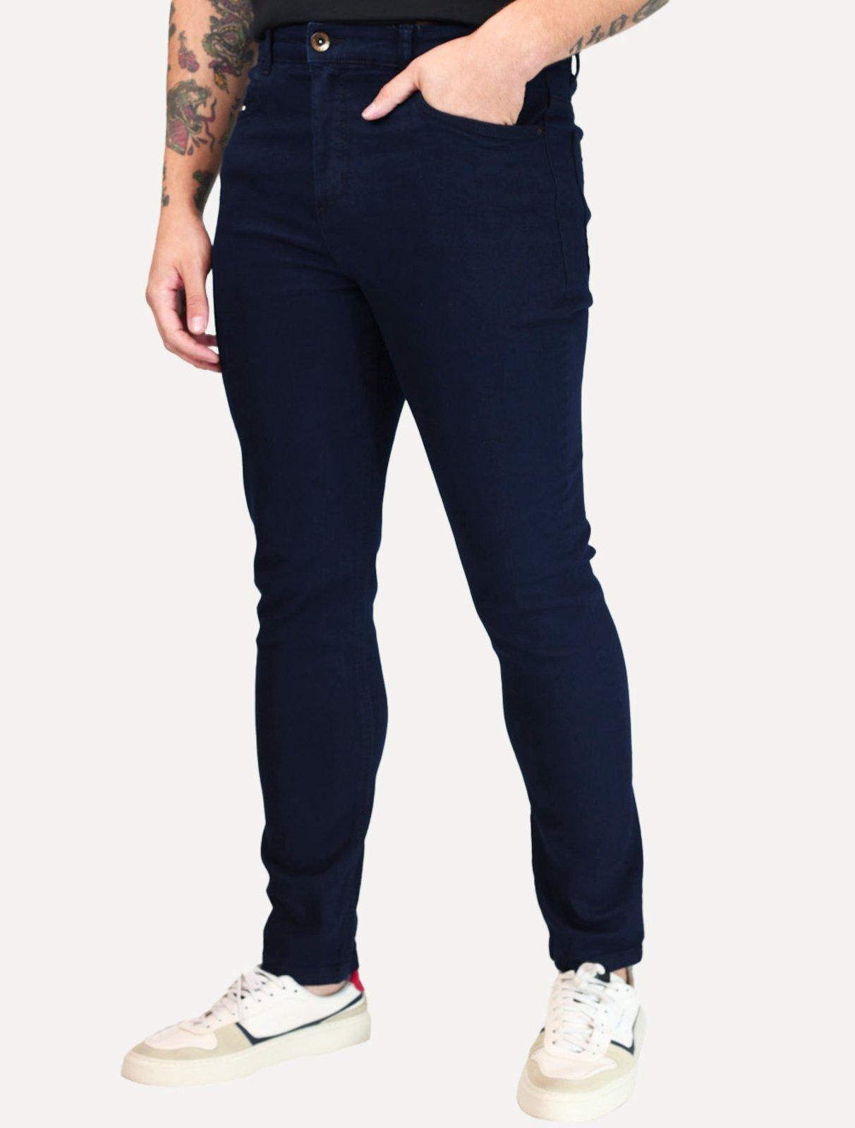 Calça Aramis Masculina Slim Blue Kombat Escuro
