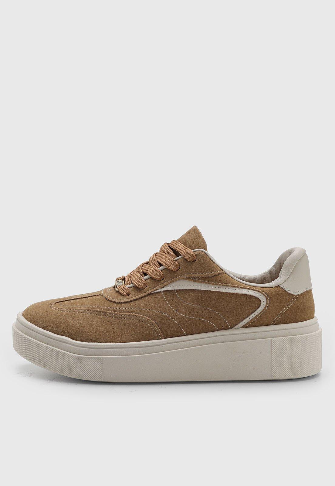 Tênis Feminino Vizzano Plataforma Caramelo