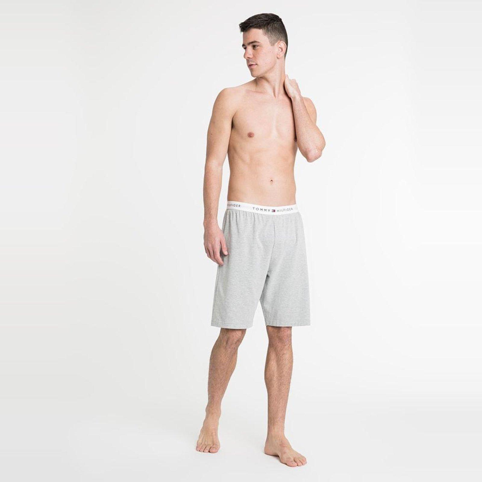 Calça Pijama Logo Masculino - Tommy Hilfilger Cinza
