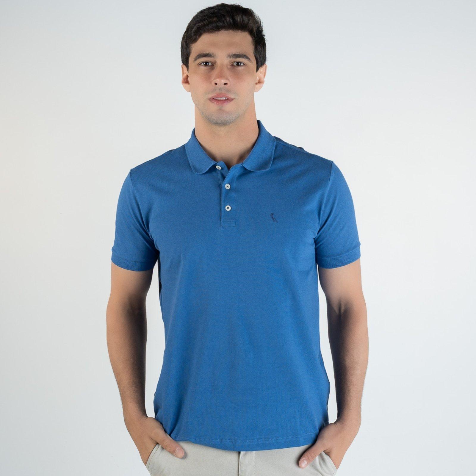 Camisa Polo Reserva Monocromática Índigo