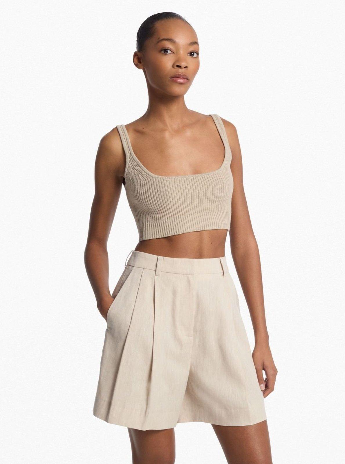 Top De Elastano Canelado Ms56162h8n223