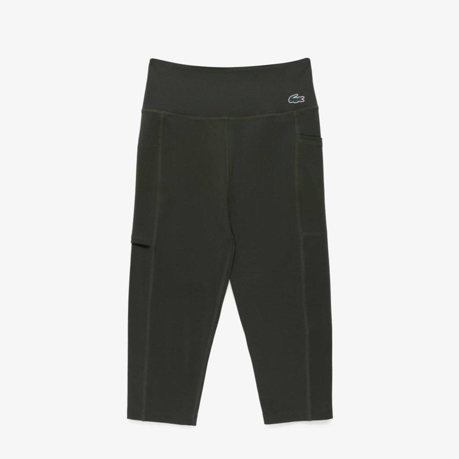 Calça Lacoste legging esportiva Modelagem curta Verde